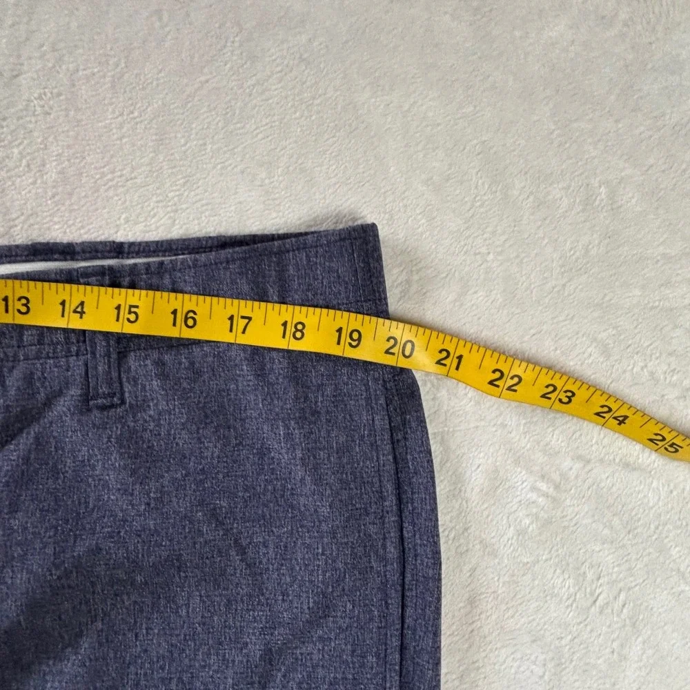 Under Armour Mens Golf Shorts Navy Blue Heather Flat Front Size 40